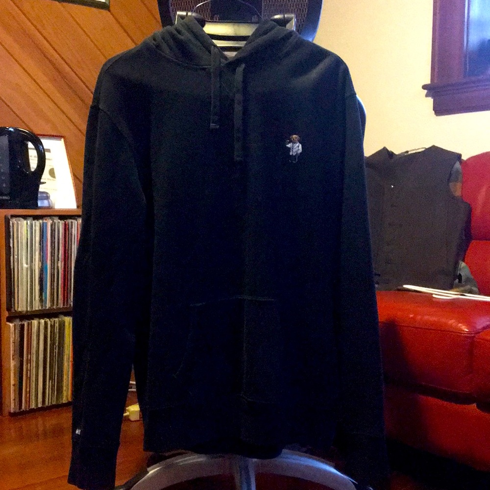 Polo vintage 2013 tuxedo bear black hoodie